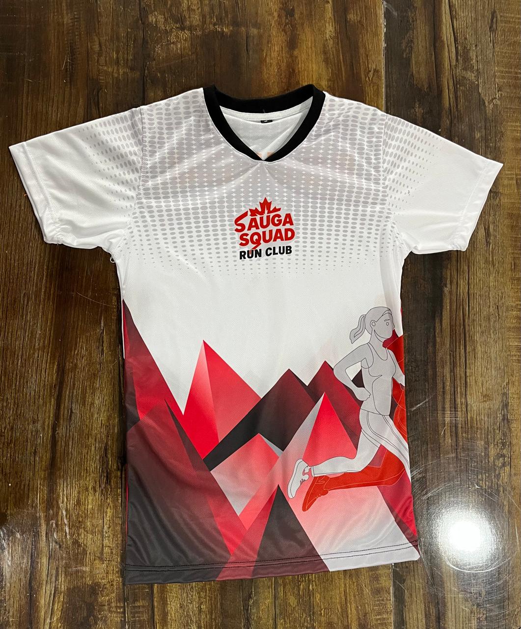 Sauga Squad Run Club jersey front